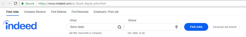 Indeed Quick Apply 