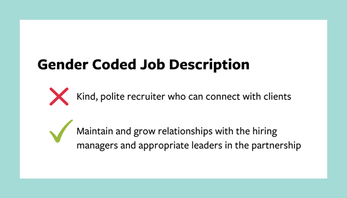 Gender Coded Job Description Examples