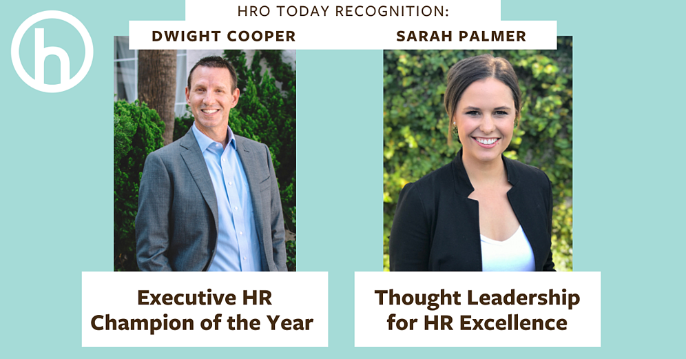 HRO Today Recognition: Dwight Cooper & Sarah Palmer