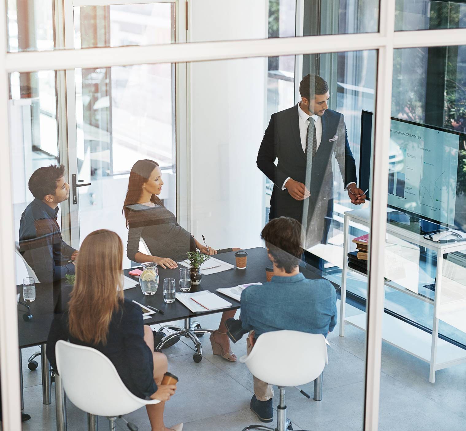 A board meeting